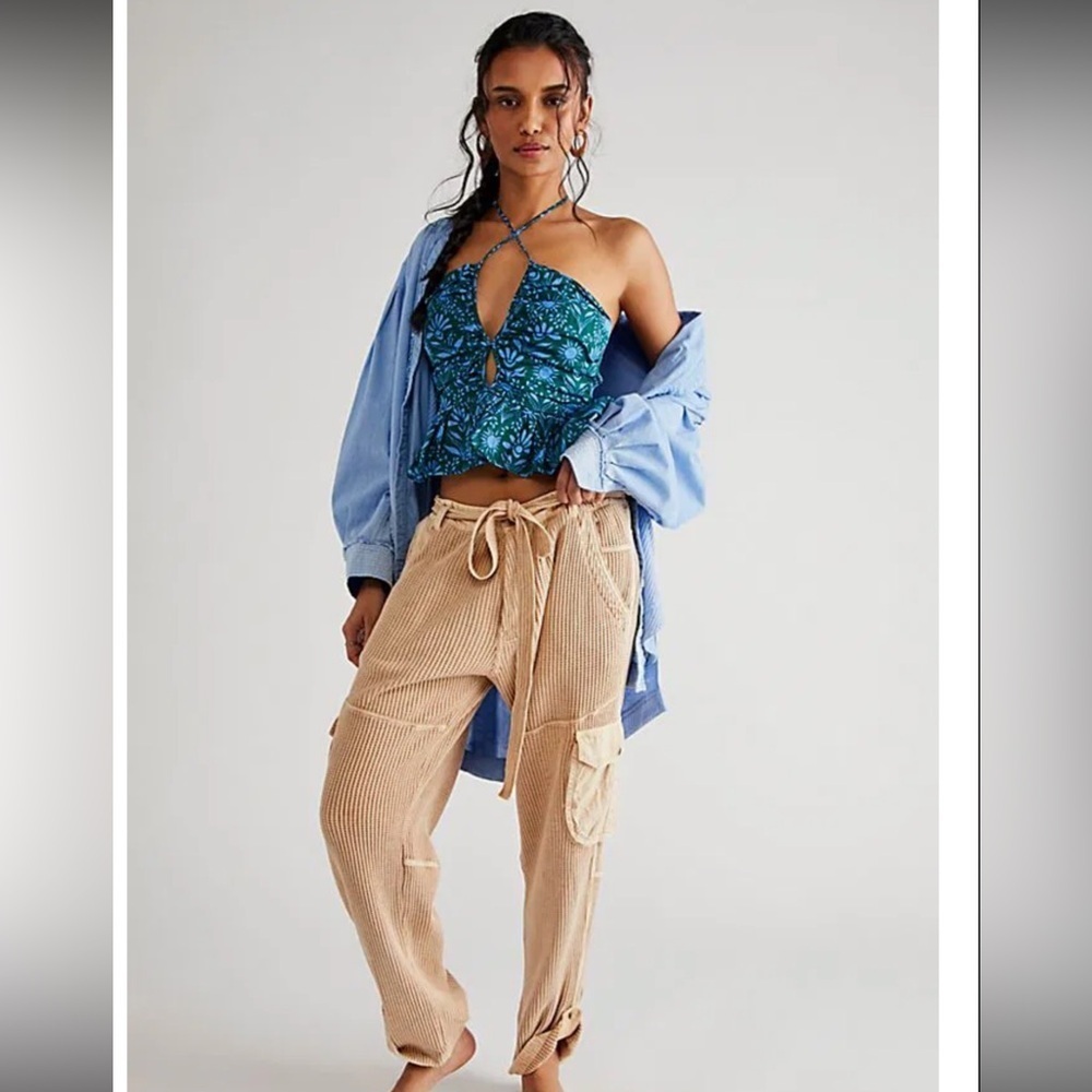 BNWOT Free People Waffle Knit Frankie Pants